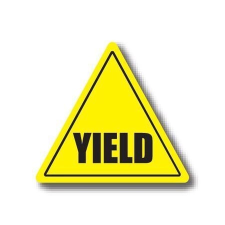Ergomat 30in TRIANGLE SIGNS - Yield DSV-SIGN 900 #0107 -UEN